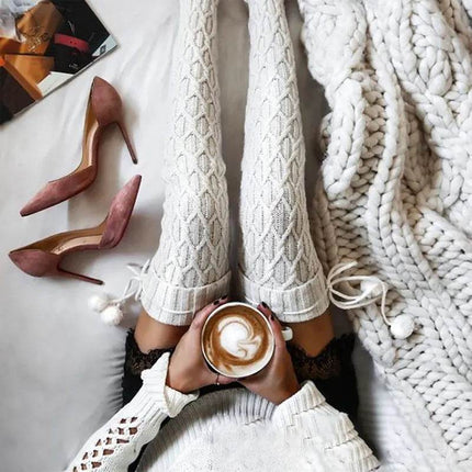 Women Knitted Bow Casual Winter Socks - Socks - TOB - Mad Fly Essentials