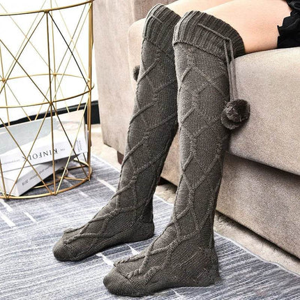 Women Knitted Bow Casual Winter Socks - Socks - TOB - Mad Fly Essentials