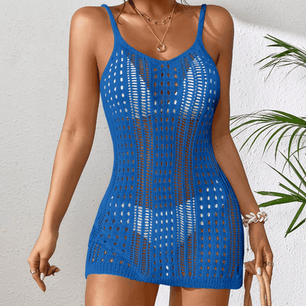 Women Knitted Hollow Crochet Beach Dress - Beach Dress - Stefani Lee - Mad Fly Essentials
