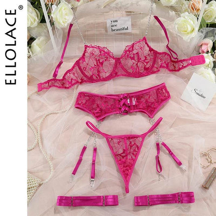Women Lace Bra Luxury Underwear Lingerie Set - Lingerie Set - ELLOLACE - Mad Fly Essentials