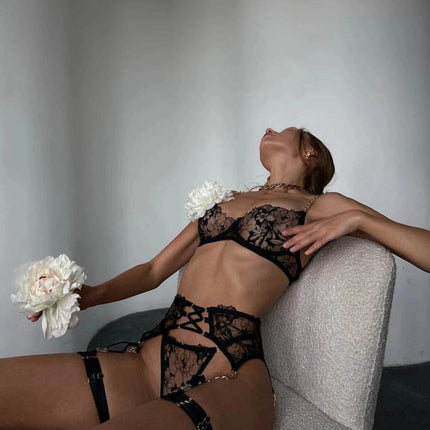 Women Lace Bra Luxury Underwear Lingerie Set - Lingerie Set - ELLOLACE - Mad Fly Essentials