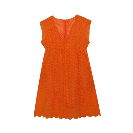 Women Lace Jacquard Hollow Pocket Mini Dress - Mini Dress - Suit Set - Mad Fly Essentials