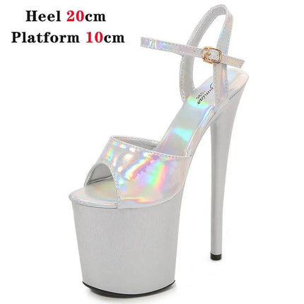 Women Laser Color 15 17 20CM Platform High Heels - High Heels - Voesnees - Mad Fly Essentials