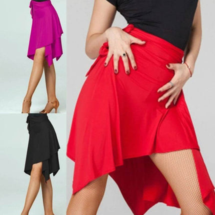Women Latin Dance Rumba Costume Skirt - Skirt - Dancer's Vitality - Mad Fly Essentials