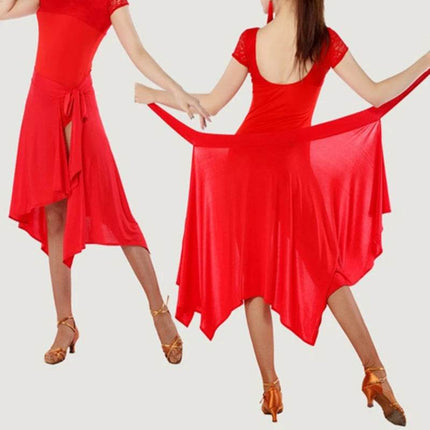 Women Latin Dance Rumba Costume Skirt - Skirt - Dancer's Vitality - Mad Fly Essentials