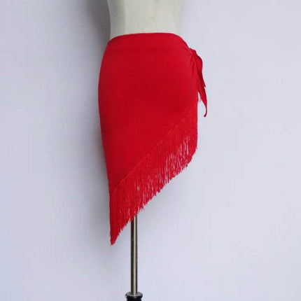 Women Latin Dance Tassel Hip Triangular Scarf - Scarf - Dancer's Vitality - Mad Fly Essentials