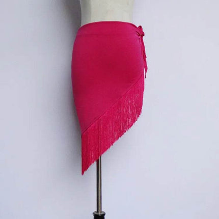 Women Latin Dance Tassel Hip Triangular Scarf - Scarf - Dancer's Vitality - Mad Fly Essentials