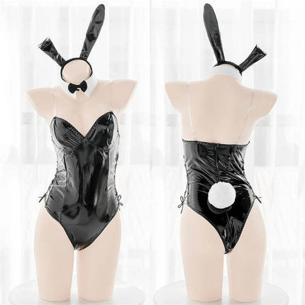Women Leather Bunny Anime Costume Set - Costume Set - OJBK - Mad Fly Essentials