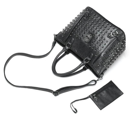 Women Leather Gothic Purse Crossbody Bag - Crossbody Bag - Baellerry - Mad Fly Essentials