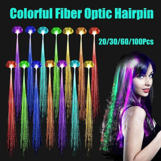 LED Party Fiber-Optic Hair Accessories - Mad Fly Essentials