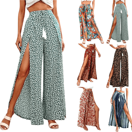 Women Leopard Floral Casual Tassel Harem Pants - Harem Pants - Sfit - Mad Fly Essentials