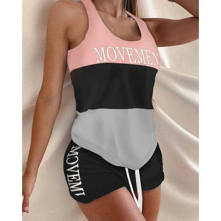 Women Leopard Hearts Vacation Pajama Set - Pajama Set - Animal Unicorn - Mad Fly Essentials