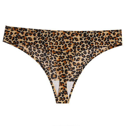 Women Leopard Silk G-String Underwear - Mad Fly Essentials