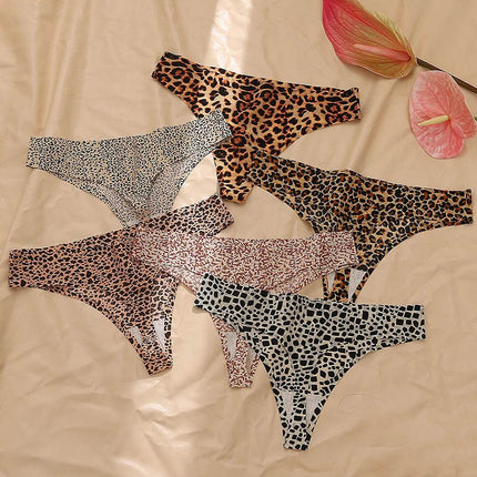 Women Leopard Silk G - String Underwear Panties - Panties - Xwomenday - Mad Fly Essentials