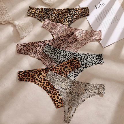 Women Leopard Silk G - String Underwear Panties - Panties - Xwomenday - Mad Fly Essentials