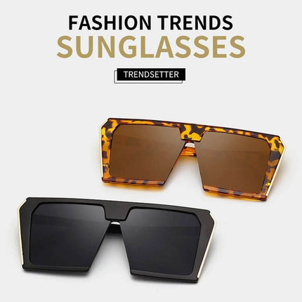 Women Leopard Square Gradient UV400 Sunglasses - Sunglasses - MUSELIFE - Mad Fly Essentials