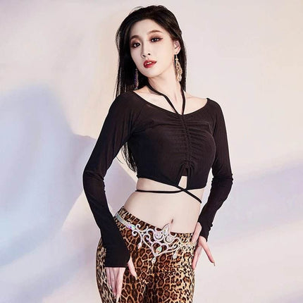 Women Long Belly Dance Sequin Top Costume - Costume - Vila&Yomi - Mad Fly Essentials