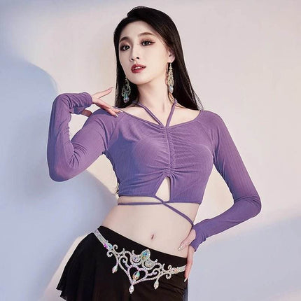 Women Long Belly Dance Sequin Top Costume - Costume - Vila&Yomi - Mad Fly Essentials