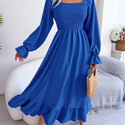 Women Long Casual Ruffle Chiffon Midi Party Dress - Party Dress - Magdalyn - Mad Fly Essentials