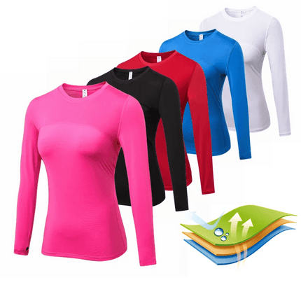 Women Long Compression Winter Fitness Top - Fitness Top - Fitness Essentials - Mad Fly Essentials