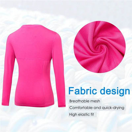 Women Long Compression Winter Fitness Top - Fitness Top - Fitness Essentials - Mad Fly Essentials