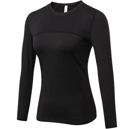 Women Long Compression Winter Fitness Top - Fitness Top - Fitness Essentials - Mad Fly Essentials