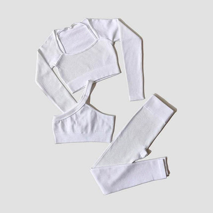 Women Long Crop Top Tracksuit Set - Tracksuit Set - SWELTERING - Mad Fly Essentials