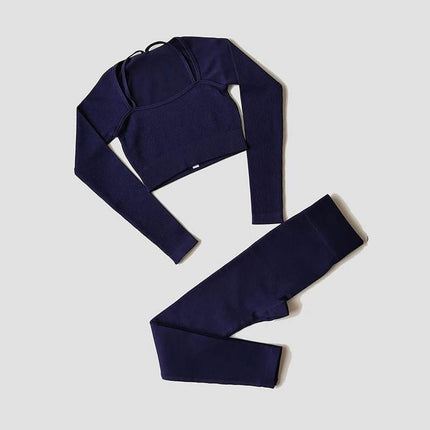 Women Long Crop Top Tracksuit Set - Tracksuit Set - SWELTERING - Mad Fly Essentials