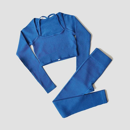 Women Long Crop Top Tracksuit Set - Tracksuit Set - SWELTERING - Mad Fly Essentials