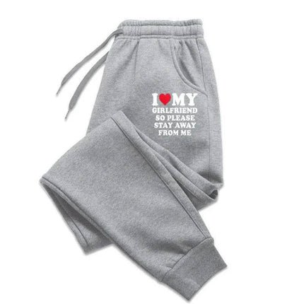 Women Love Boyfriend Casual Heart Street Pants - Pants - AILINGE - Mad Fly Essentials