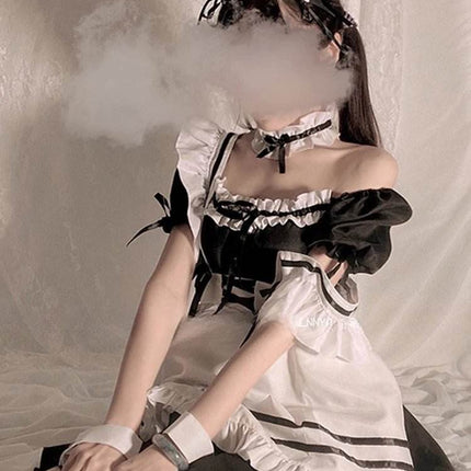 Women Low Chest Gothic Cosplay Maid Uniform Costume - Costume - Cosplay Costumes - Mad Fly Essentials