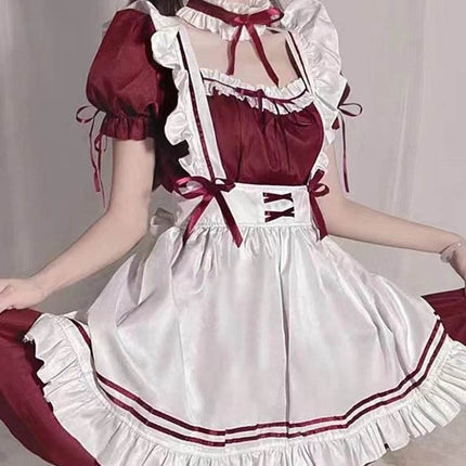Women Low Chest Gothic Cosplay Maid Uniform Costume - Costume - Cosplay Costumes - Mad Fly Essentials