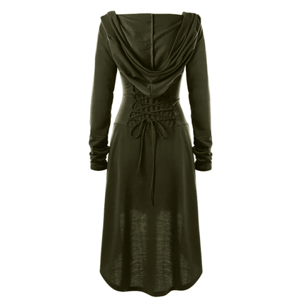 Women Medieval European Hooded Midi Party Dress - Party Dress - Costumes Plus - Mad Fly Essentials