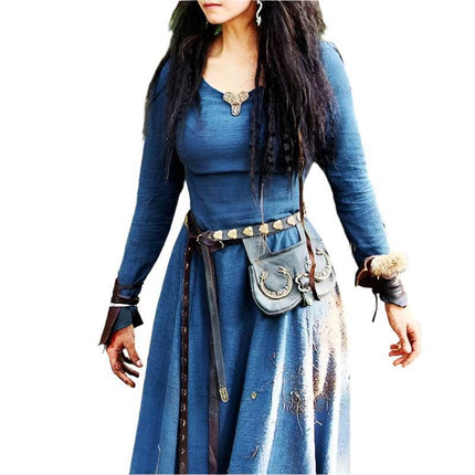 Women Medieval Viking Gothic Fairy Costume Dress - Costume Dress - Retro Dress - Mad Fly Essentials