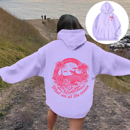 Women Meet at Beach Graphic Hoodies - Hoodies - Metaphor - Mad Fly Essentials