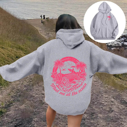 Women Meet at Beach Graphic Hoodies - Hoodies - Metaphor - Mad Fly Essentials
