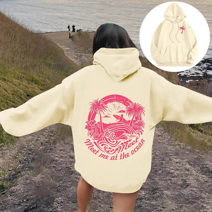 Women Meet at Beach Graphic Hoodies - Hoodies - Metaphor - Mad Fly Essentials