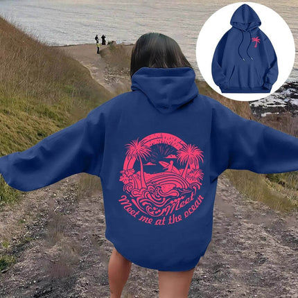 Women Meet at Beach Graphic Hoodies - Hoodies - Metaphor - Mad Fly Essentials