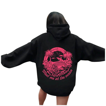 Women Meet at Beach Graphic Hoodies - Hoodies - Metaphor - Mad Fly Essentials