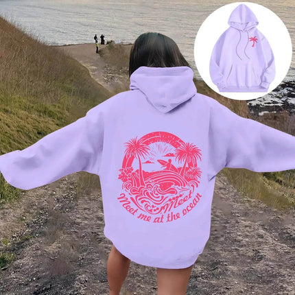 Women Meet at Beach Graphic Hoodies - Hoodies - Metaphor - Mad Fly Essentials