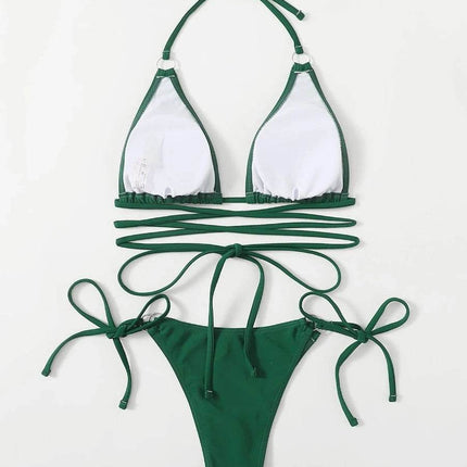 Women Micro Criss Cross Bikini Swimwear Set - Swimwear Set - Para Praia - Mad Fly Essentials