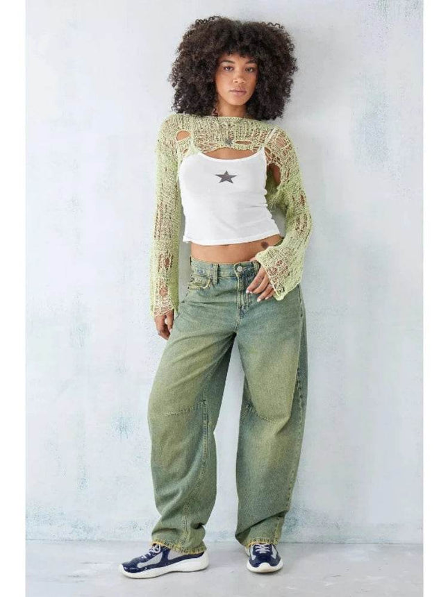 Women Mint Green Bikini Cover - up Crop Top - Crop Top - Allukasa - Mad Fly Essentials