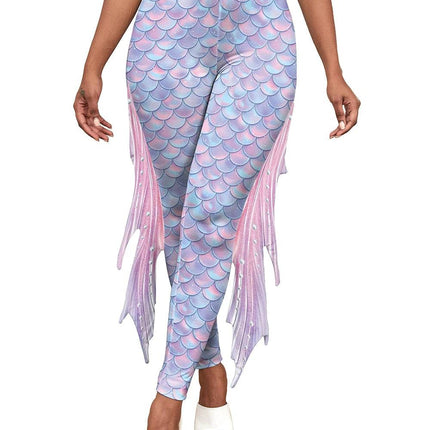 Women Multicolor Mermaid Costume Leggings - Leggings - iEFiEL - Mad Fly Essentials
