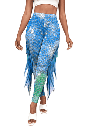 Women Multicolor Mermaid Costume Leggings - Leggings - iEFiEL - Mad Fly Essentials