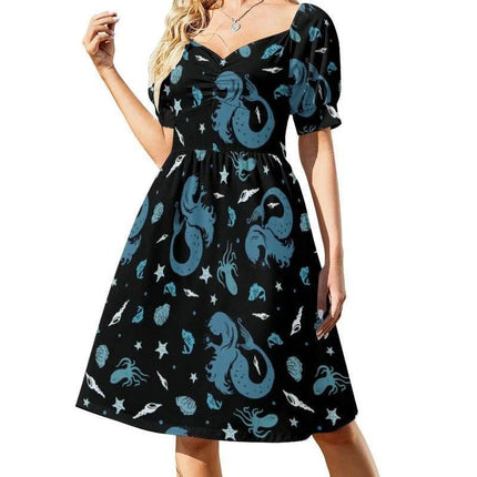 Women Mythical Unicorn Dragon MIDI Dress - MIDI Dress - Cute Sphere - Mad Fly Essentials