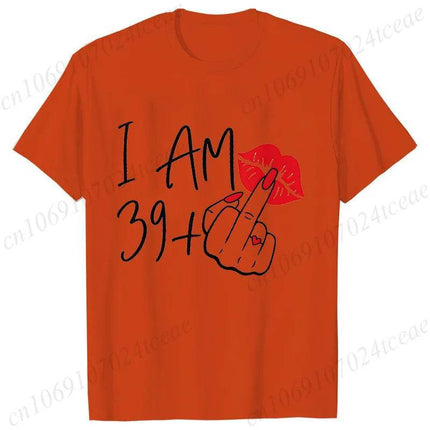 Women New Fashion I Am 39+ Finger Birthday Shirt - Shirt - You're My Secret - Mad Fly Essentials