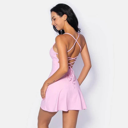 SOISOU Activewear Set Women Nylon Golf Tennis Fitness Set Mini Skirt - Mini Skirt - SOISOU - Mad Fly Essentials