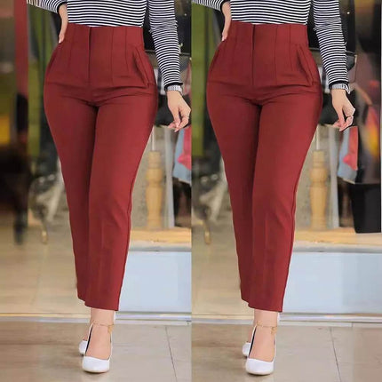 Women Office Wear High Waist Pencil Dress Pants - Dress Pants - Adogirl - Mad Fly Essentials
