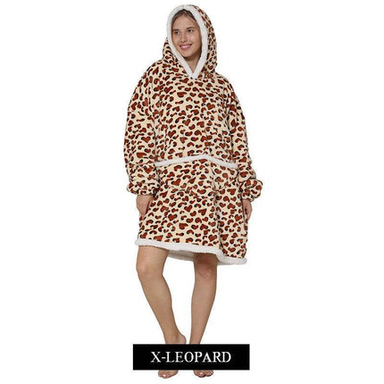 Women Oversized Animal Avocado Blanket Hoodies - Hoodies - Juice Mate - Mad Fly Essentials