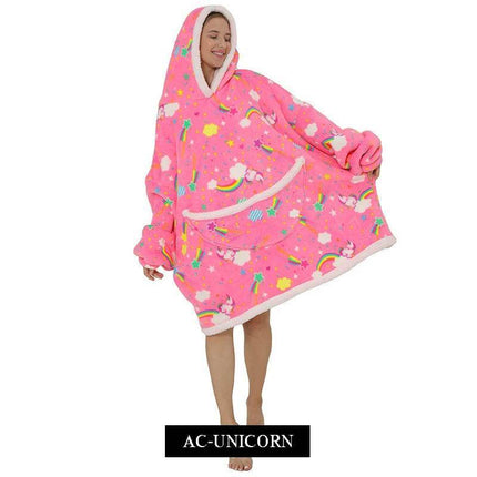 Women Oversized Animal Avocado Blanket Hoodies - Hoodies - Juice Mate - Mad Fly Essentials